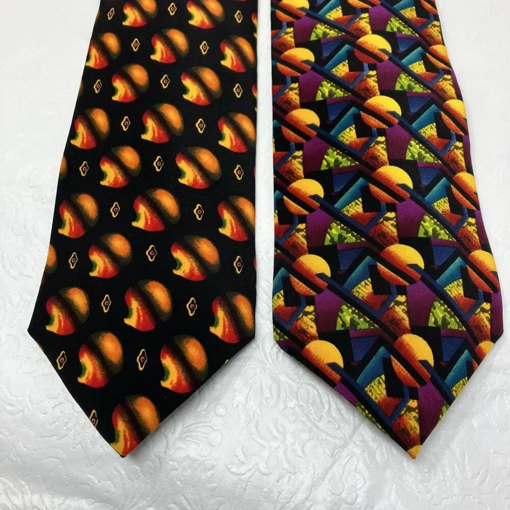 NWT Molecular Expressions Cocktail Collection Lot of 2 Ties Dad Fathers Gift